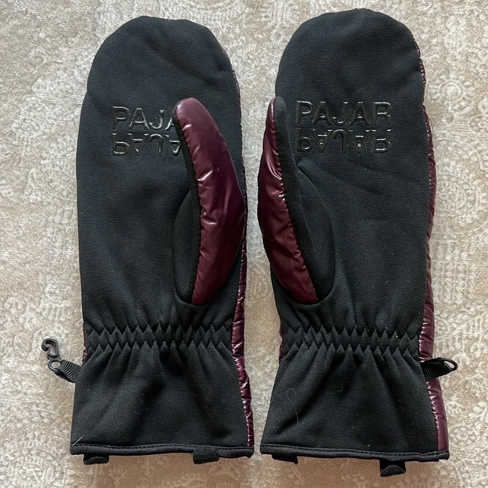 NWT Nike Club Fleece Pink Headband & NWOT Pajar 1963 Canada Burgundy Mittens Set